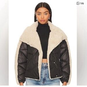 Heartloom Black and Cream Teddy Jacket